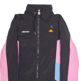 ELLESSE Mens Windbreaker Jacket Black Colourblock S