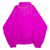 BASIC RITUALS Womens Shell Jacket Pink Nylon 80s Floral L