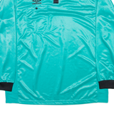 UMBRO Mens Polo Shirt Blue Long Sleeve 2XL