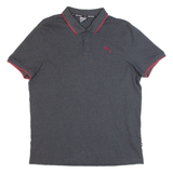 PUMA Mens Polo Shirt Grey L