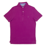 TOMMY HILFIGER Slim Fit Mens Polo Shirt Purple S
