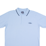 UMBRO Mens Polo Shirt Blue L
