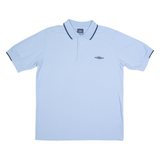 UMBRO Mens Polo Shirt Blue L