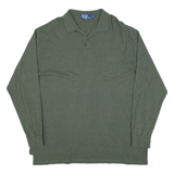 POLO RALPH LAUREN Mens Polo Shirt Green Long Sleeve 2XL