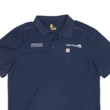 CARHARTT Warehousing And Distribution Mens Polo Shirt Blue L