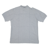 NAUTICA Mens Polo Shirt Grey Check L