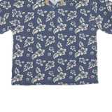 TOMMY HILFIGER Mens Polo Shirt Blue Floral 2XL