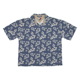 TOMMY HILFIGER Mens Polo Shirt Blue Floral 2XL