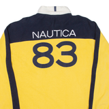 NAUTICA Mens Polo Shirt Yellow Long Sleeve L