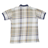 NAUTICA Mens Polo Shirt Beige Check S