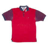TOMMY HILFIGER Mens Polo Shirt Red L