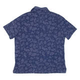 POLO RALPH LAUREN Mens Polo Shirt Blue Paisley S