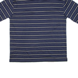 TOMMY HILFIGER Mens Polo Shirt Blue Striped 2XL