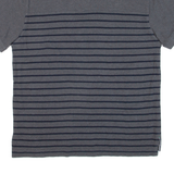 TOMMY HILFIGER Mens Polo Shirt Grey Striped XL