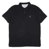 NAUTICA Mens Polo Shirt Black L