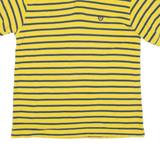 CHAPS RALPH LAUREN Mens Polo Shirt Yellow Striped L