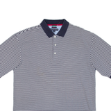 TOMMY HILFIGER Golf Mens Polo Shirt Blue Striped XL