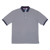 TOMMY HILFIGER Golf Mens Polo Shirt Blue Striped XL