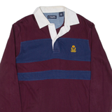 CHAPS Mens Polo Shirt Maroon Long Sleeve M