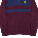CHAPS Mens Polo Shirt Maroon Long Sleeve M