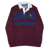 CHAPS Mens Polo Shirt Maroon Long Sleeve M