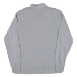 POLO RALPH LAUREN Custom Fit Mens Polo Shirt Grey Long Sleeve M