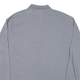 KAPPA Mens Polo Shirt Grey Long Sleeve M