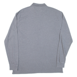 KAPPA Mens Polo Shirt Grey Long Sleeve M