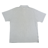 REEBOK Mens Polo Shirt Grey Striped XL
