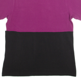 BARBOUR INTERNATIONAL Mens Polo Shirt Purple Colourblock M