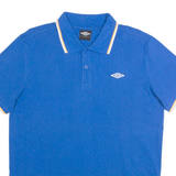 UMBRO Mens Polo Shirt Blue L