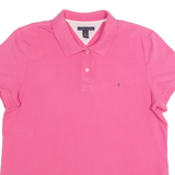 TOMMY HILFIGER Womens Polo Shirt Pink L