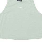 NIKE Cropped Womens Vest Green Sleeveless M