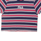 FILA Cropped Womens T-Shirt Blue XS