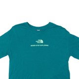THE NORTH FACE Never Stop Exploring Cropped Womens T-Shirt Green S