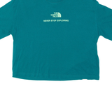THE NORTH FACE Never Stop Exploring Cropped Womens T-Shirt Green S
