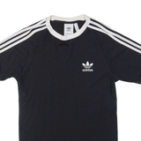 ADIDAS Mens T-Shirt Black Crew Neck S