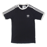 ADIDAS Mens T-Shirt Black Crew Neck S