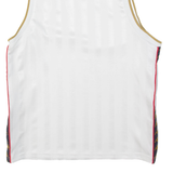 KAPPA Striped Mens Jersey White Sleeveless M
