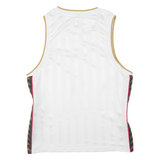 KAPPA Striped Mens Jersey White Sleeveless M
