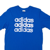 ADIDAS Mens T-Shirt Blue S