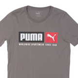 PUMA Mens T-Shirt Brown XS