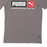 PUMA Mens T-Shirt Brown XS