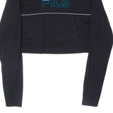 FILA Cropped Womens T-Shirt Black M