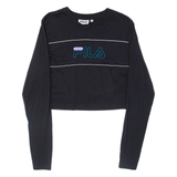 FILA Cropped Womens T-Shirt Black M