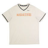 NIKE Marauders Baseball #57 Mens Jersey Cream USA V-Neck XL