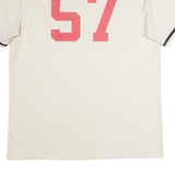 NIKE Marauders Baseball #57 Mens Jersey Cream USA V-Neck XL