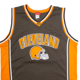 NFL Cleveland Browns Mens Jersey Brown Sleeveless USA V-Neck 3XL