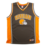 NFL Cleveland Browns Mens Jersey Brown Sleeveless USA V-Neck 3XL