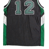 CHAMPION Sacramento Lutheran Basketball #12 Mens Jersey Black Sleeveless USA L